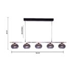 Solara Mist Linear Chandelier - Image 8