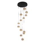 Amber Luxe Cascade Chandelier - Image 2