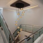 Amber Luxe Cascade Chandelier