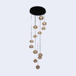 Amber Luxe Cascade Chandelier - Image 4