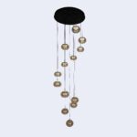 Amber Luxe Cascade Chandelier - Image 6
