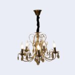 Imperial Gold Crystal Candle Chandelier