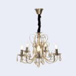 Imperial Gold Crystal Candle Chandelier - Image 5