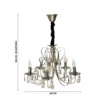 Imperial Gold Crystal Candle Chandelier - Image 9