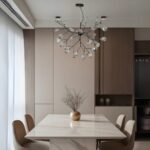 Smokey Glass Branches LED Chandelier