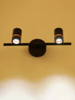 Black Two Holder LED Bathroom Light - Image 5