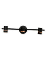 Three Holder Black LED Vanity Light - Image 5