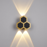 Proudome Hexagon LED Outdoor Wall Light – Modern Geometric Wall Lamp for Gate, Pillar & Exterior Walls
