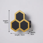 Proudome Hexagon LED Outdoor Wall Light – Modern Geometric Wall Lamp for Gate, Pillar & Exterior Walls - Image 6