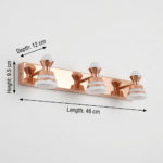 Proudome Rose Gold LED Picture Light Up & Down | Wall Mounted Artwork & Mirror Light for Bathroom & Dressing - Image 7