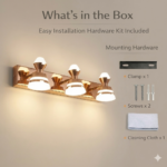 Proudome Rose Gold LED Picture Light Up & Down | Wall Mounted Artwork & Mirror Light for Bathroom & Dressing - Image 8