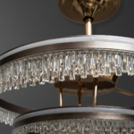 Proudome 3 Color Mode LED Chandelier with Inbuilt Fan for Living Room, Dining Room & Bedroom - Image 5