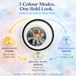 Proudome Space Astronaut LED Wall Lamp for Kids Room, Cartoon Galaxy Wall Decor Light for Nursery & Children Bedroom - Image 4