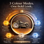 Proudome Motorcycle LED Wall Clock Light for Kids Room, Bike Theme Wall Lamp for Boys Bedroom & Playroom Decor - Image 4