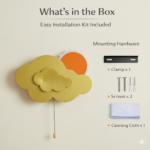 Proudome Cloud Sun Wall Light for Kids Room, Cute Nursery Wall Decor Lamp for Baby Bedroom Lighting - Image 8