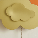 Proudome Cloud Sun Wall Light for Kids Room, Cute Nursery Wall Decor Lamp for Baby Bedroom Lighting - Image 6