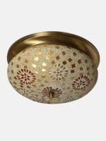 Mosaic Bloom Brass Ceiling Light