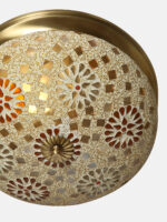 Mosaic Bloom Brass Ceiling Light - Image 4