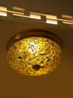 Golden Ember Mosaic Ceiling Light (Bulb Not Included) - Image 4
