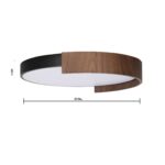 Luna Arc Wooden LED Ceiling Light - Image 11