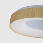 Nordic Halo Wooden Finish LED Ceiling Light - Image 9