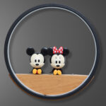 Proudome Mickey Minnie LED Wall Light for Kids Bedroom, Cartoon Nursery Wall Lamp for Baby Room & Playroom Decor - Image 2