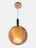 Globe Pendant Light with Adjustable Hanging (Bulb Not Included)