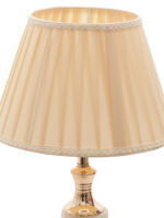Elara LuxeGlow Gold Finish Table Lamp with Fabric Shade (Bulb Not Included) - Image 7