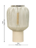 Ivory LineaGlow Table Lamp (Bulb Not Included) - Image 11