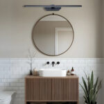 Noir Linea Black LED Vanity Light