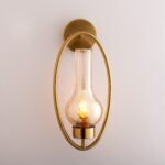 Aurelia Halo Gold Glass Wall Light - Image 2