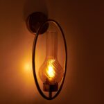 Aurelia Halo Gold Glass Wall Light - Image 4
