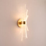 Golden Spiral LED Wall Light