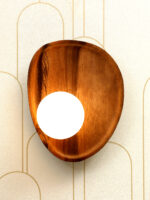 Aurewood Orb Wooden Wall Light (Bulb Not Included) - Image 3