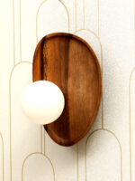 Aurewood Orb Wooden Wall Light (Bulb Not Included) - Image 5