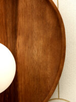 Aurewood Orb Wooden Wall Light (Bulb Not Included) - Image 6