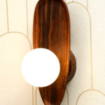 Aurewood Halo Wooden Wall Light (Bulb Not Included)
