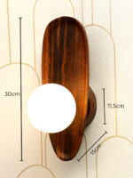 Aurewood Halo Wooden Wall Light (Bulb Not Included) - Image 5