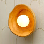 HaloWood Aura Premium Wooden Wall Light (Bulb Not Included)