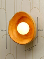HaloWood Aura Premium Wooden Wall Light (Bulb Not Included) - Image 9