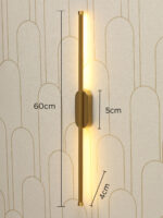 Linear Luxe LED Golden Wall Light - Image 9