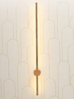 Rose Gold Linear Glow Wall Light