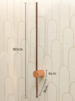 Rose Gold Linear Glow Wall Light - Image 8