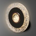 Luna Ripple Round LED Wall Light