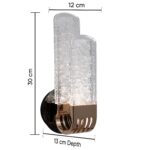 Crystal Frost Brass Wall Light - Image 10