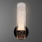 Crystal Frost Brass Wall Light