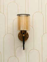 Aurelio Axis Amber Glass Wall Light (Bulb Not Included) - Image 2