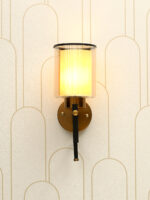 Aurelio Axis Amber Glass Wall Light (Bulb Not Included) - Image 3