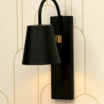 Noir Arc Modern Black Wall Light (Bulb Not Included)