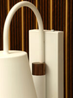Noir Arc Modern White Wall Light (Bulb Not Included) - Image 6